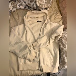 brandy melville cream christy hoodie